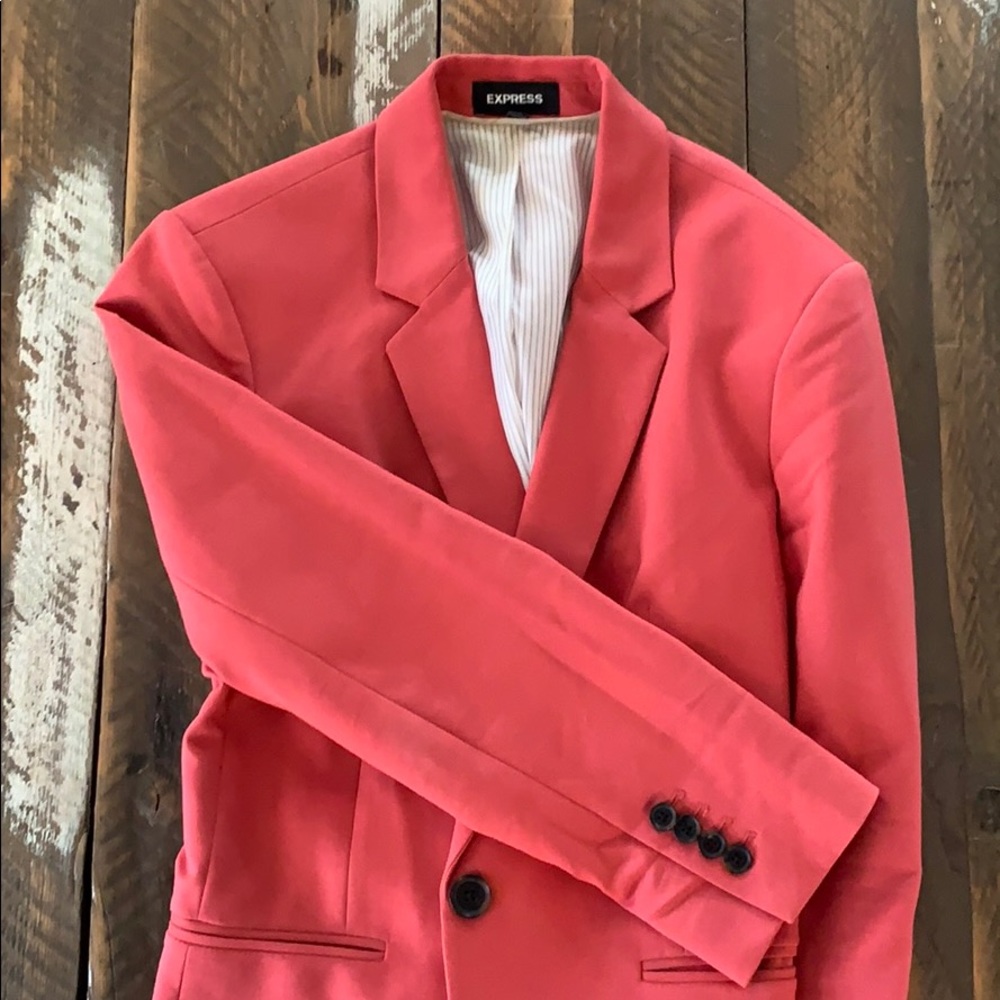 Blush business jacket.